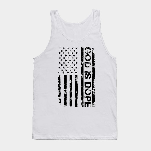 GOD IS DOP , Christian Jesus Faith Believer 4 th of july , us Tank Top by shirts.for.passions